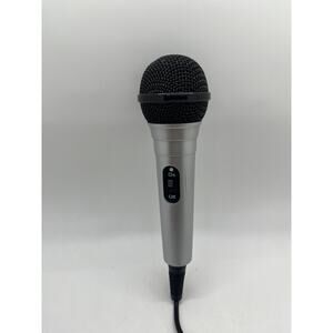 Dynamic Vocal Wired Microphone Karaoke Silver Color Handheld Mic With Cable